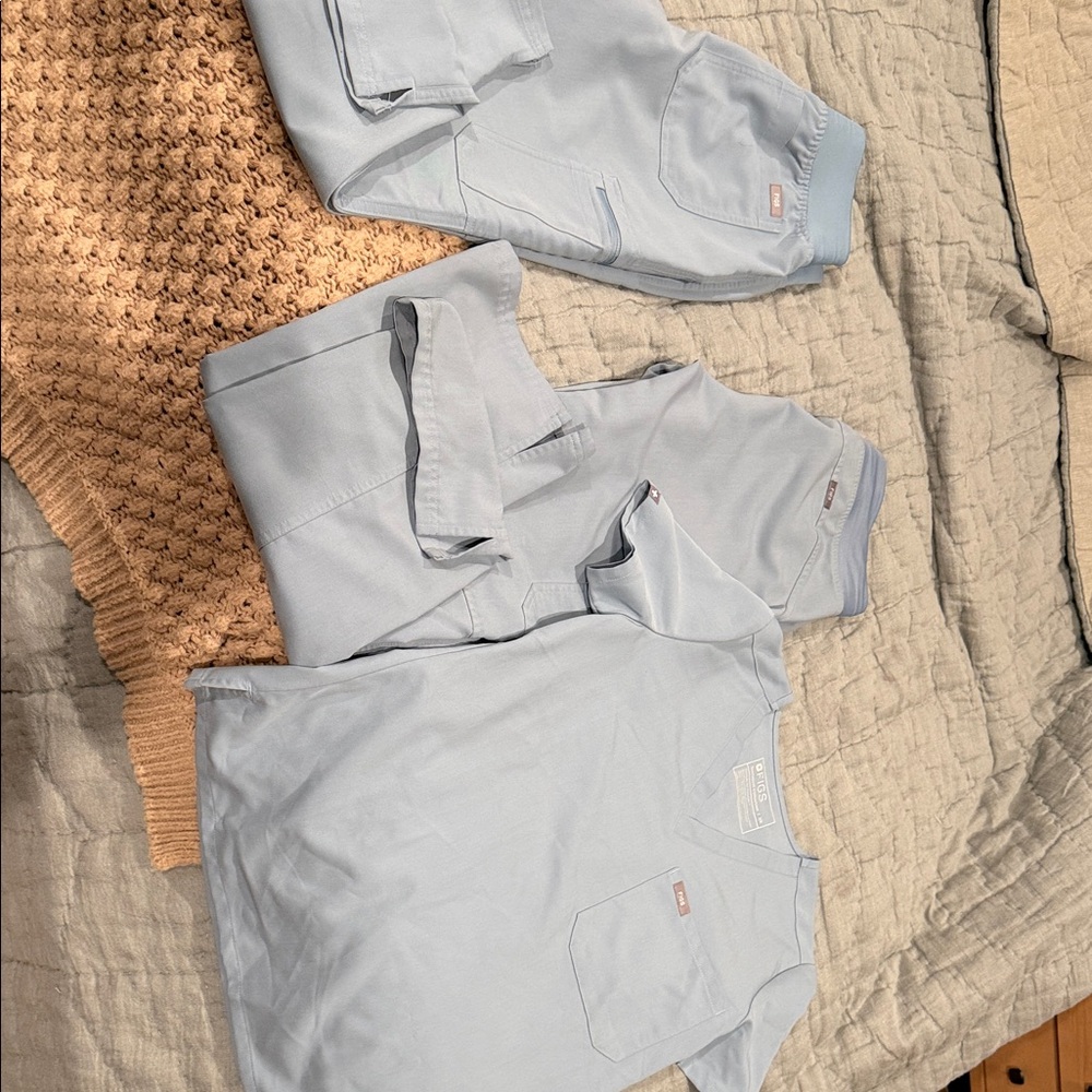 Figs Dusty blue Scrub Set
